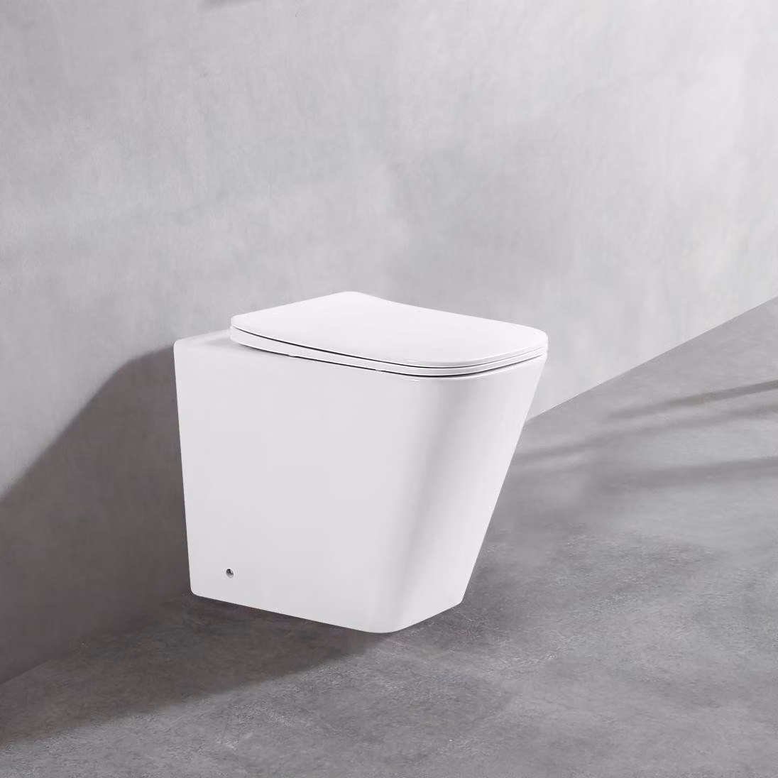 WC a pavimento senza bordo di risciacquo con sedile Soft-Close BTW-6055