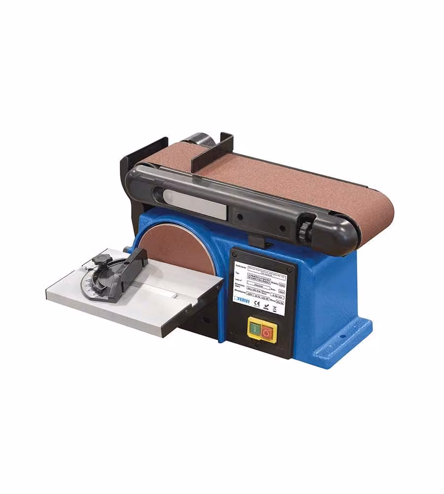 Fervi Levigatrice a Nastro da Banco 370W Legno e Plastica - con Mola