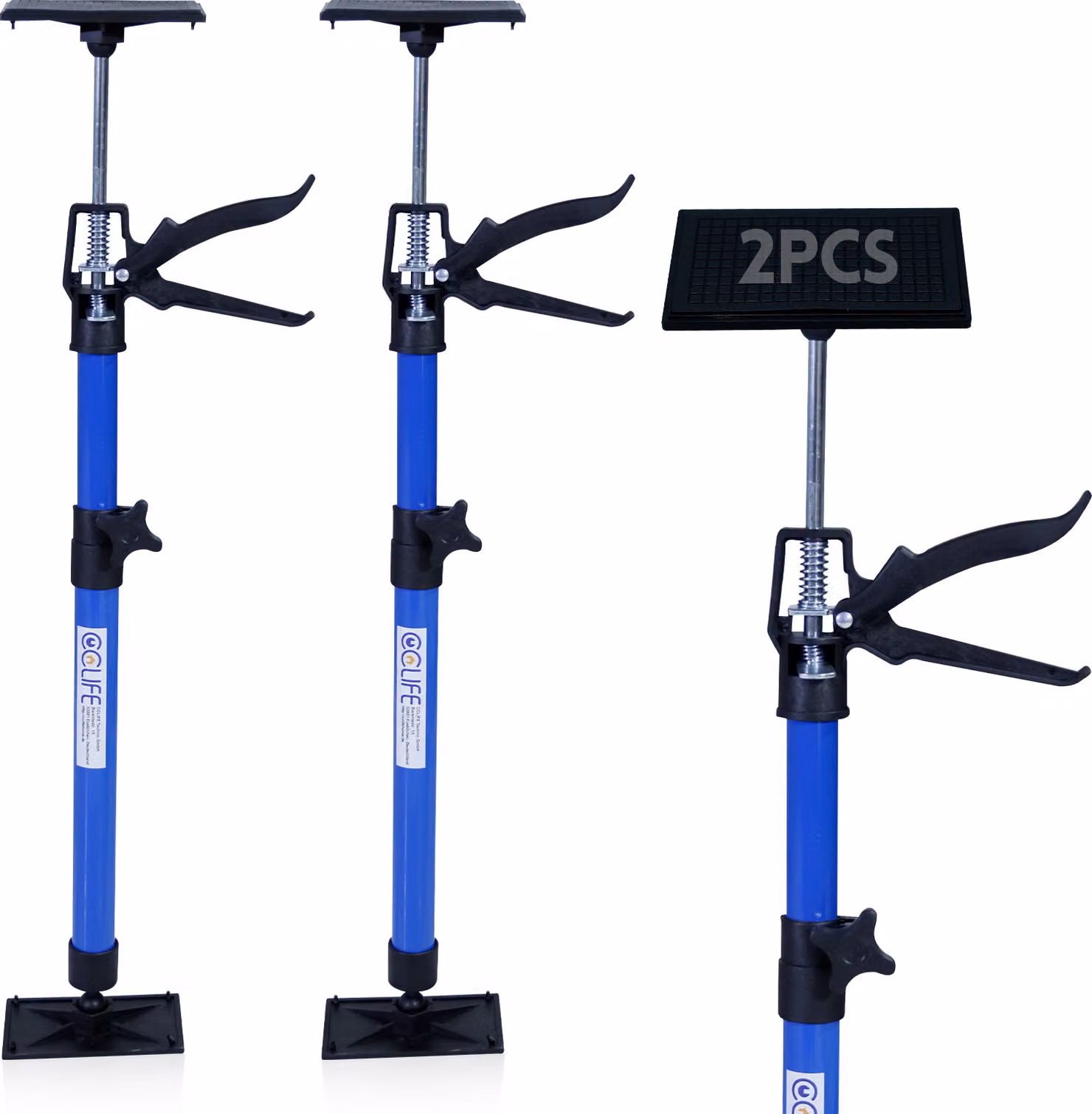 CCLIFE 2 pz. Supporto per il soffitto Supporto per il montaggio Supporto per una mano 50-115 cm Carico fino a 30 kg