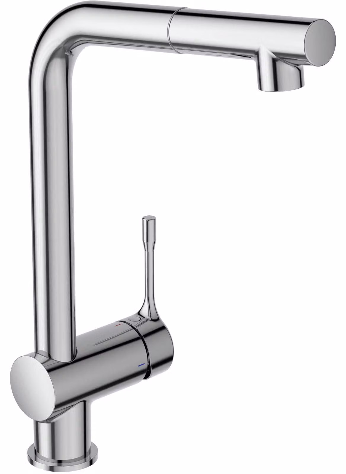 Miscelatore per cucina, monocomando, cromato, girevole ed estraibile, 1 funzione