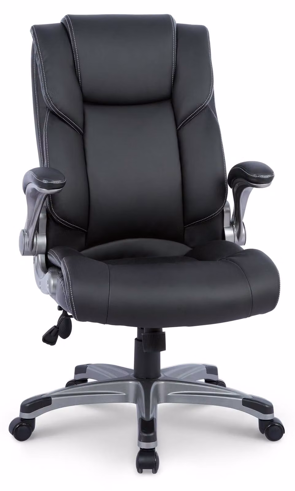 Sedia da ufficio - COLAMY Sedia da ufficio - Sedia da ufficio ergonomica con schienale alto, braccioli ribaltabili e inclinazione regolabile, nera