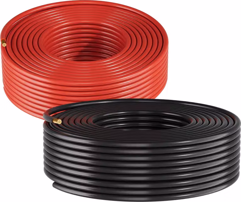 Prolunga per cavo solare SucceBuy, 15,2 m nero e 15,2 m rosso, cavo 10 AWG, rame stagnato per impianti fotovoltaici in case, veicoli, camper, barche, IP67