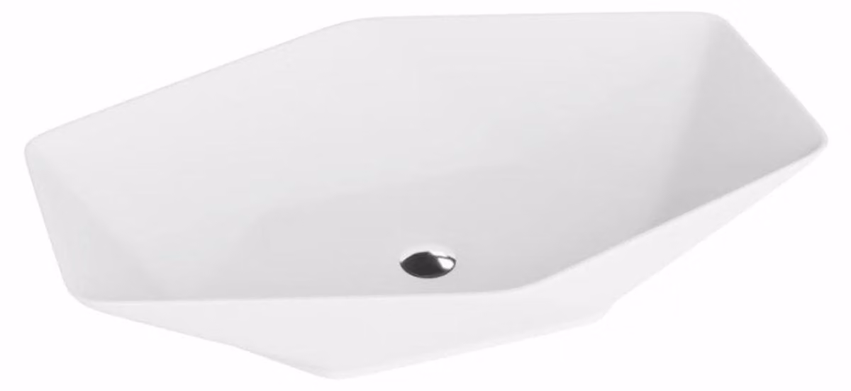 Casa Padrino - Lavabo bianco lucido, 56,5 cm - Accessori per il bagno