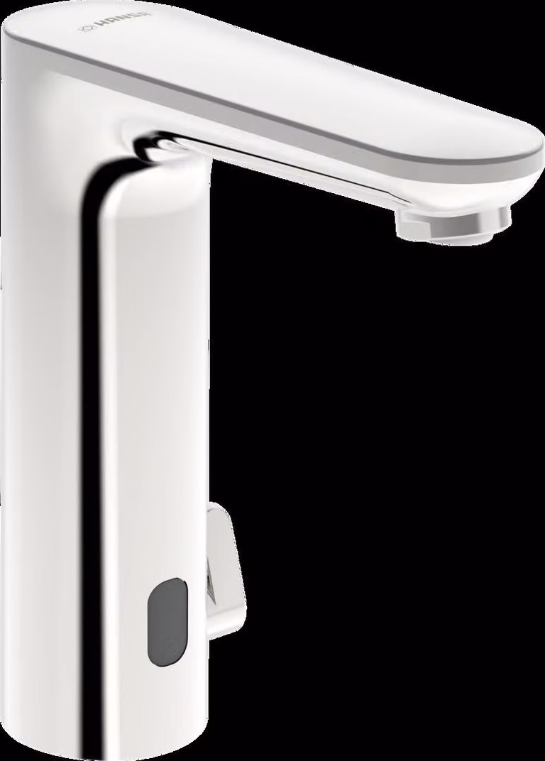 HANSA HANSAELECTRA Mitigeur de lavabo, sans contact, bloc dalimentation, basse pression, Bluetooth, 93631129, 93631129