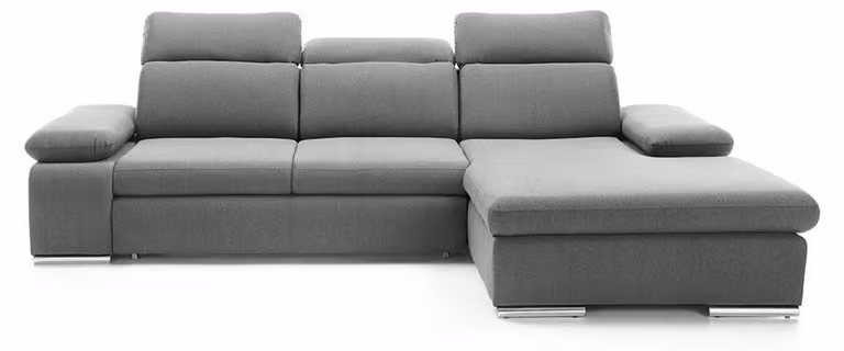 Ecksofa L-Form Grau Ecksofa Eckcouch mit Bettkasten Sofa Wohnlandschaft Sofas