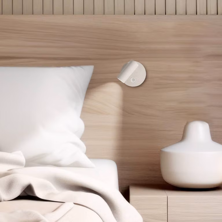 Viokef Applique da parete a LED Tara, dimmerabile, Bianco / Opale, Soggiorno / Sala da pranzo, Metallo, Moderno, Applique a LED