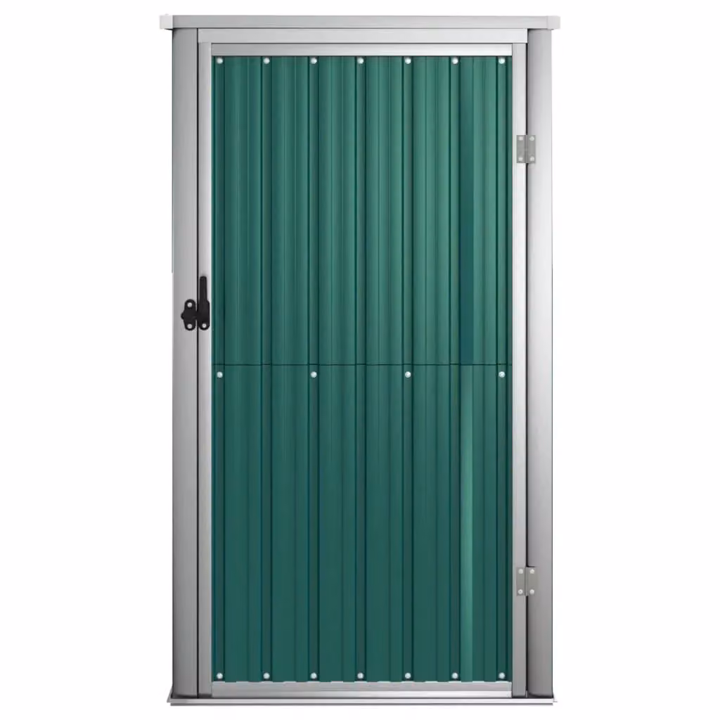Casetta da giardino e ripostiglio esterno in acciaio zincato verde L 88 cm x P 89 cm x H 161 cm – 2