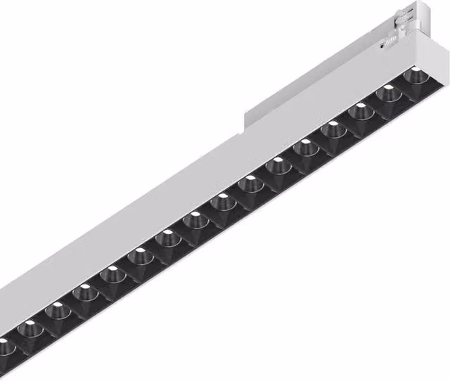 Proiettore Lineare Display Metallo Bianco Led A Vista 28W 4000K