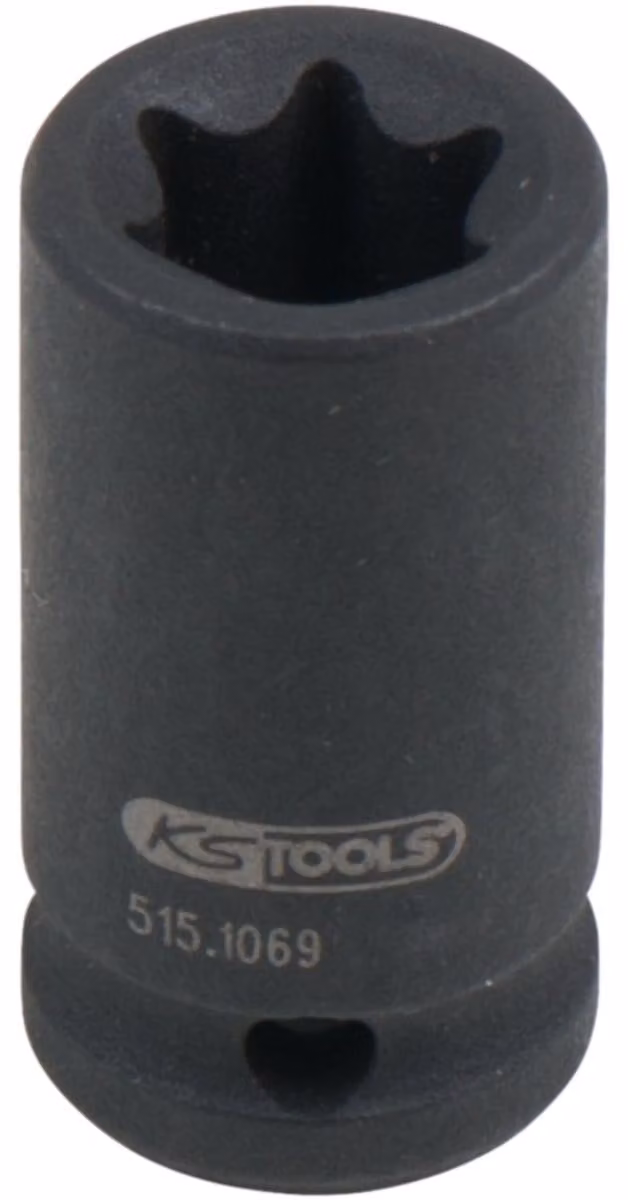 KS TOOLS 1/4" Torx E presa corta E10 - 515.1069