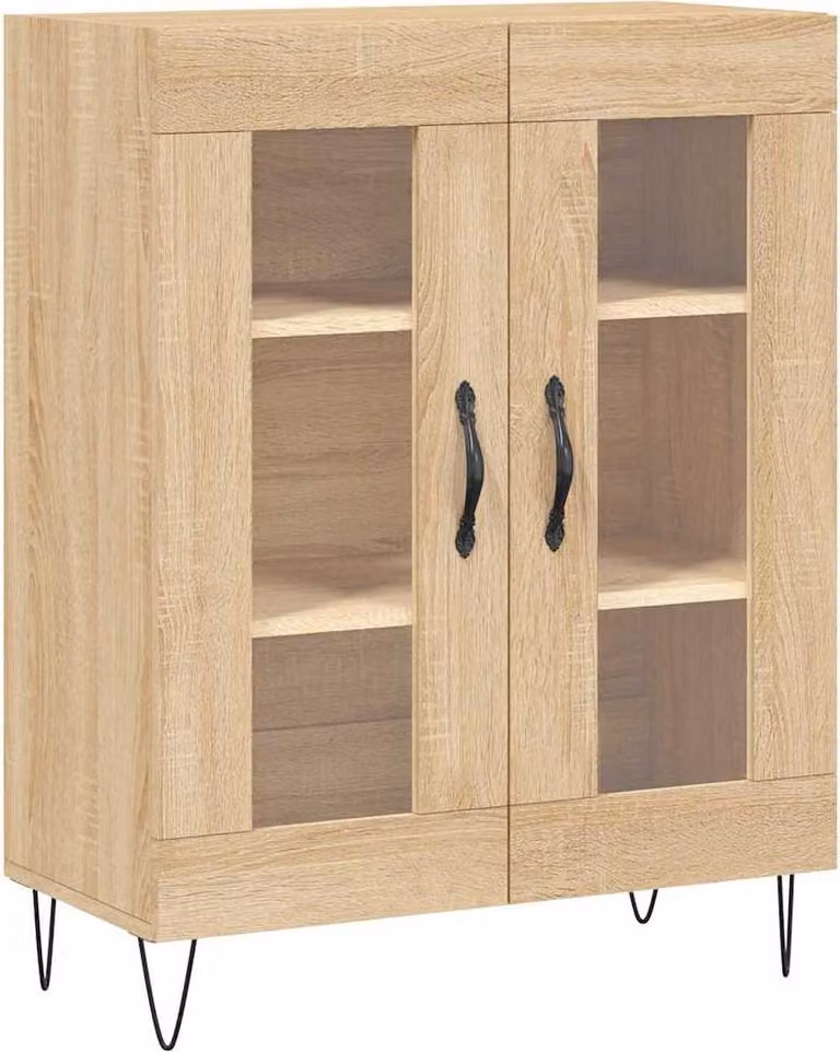 Credenza Rovere Sonoma 69,5x34x90 cm in Legno Multistrato