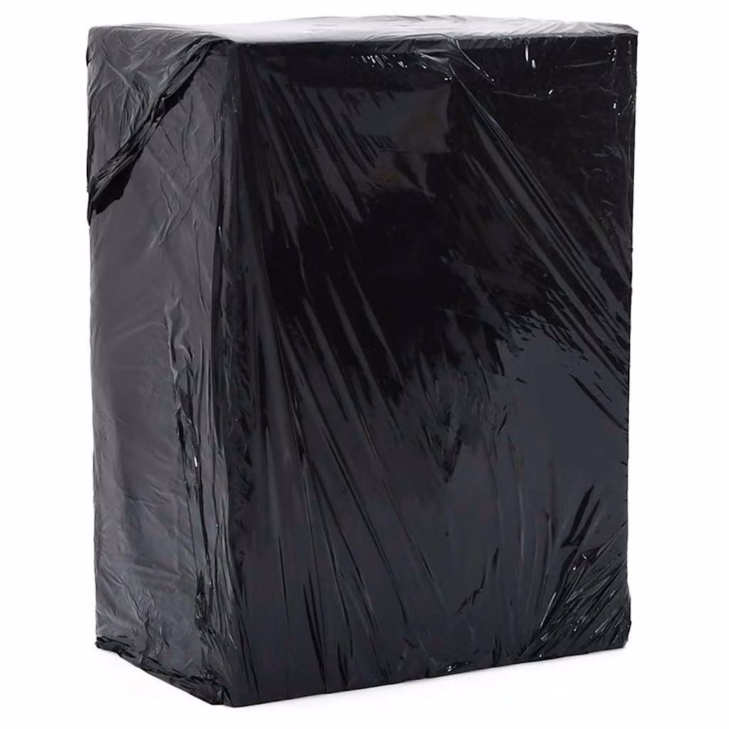 Set di 6 rotoli di film estensibile nero vidaXL, spessore 23 μm, L: 50 cm x 150 m