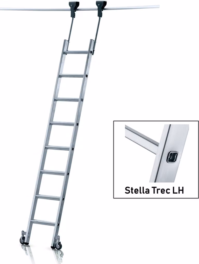 Scala a pioli mobile Zarges, modello Stella Trec LH, con 10 gradini