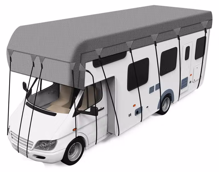 Copertura protettiva per tetti di camper e caravan - Telo impermeabile a 4 strati per tetti - Dimensioni 3 x 7,5 metri