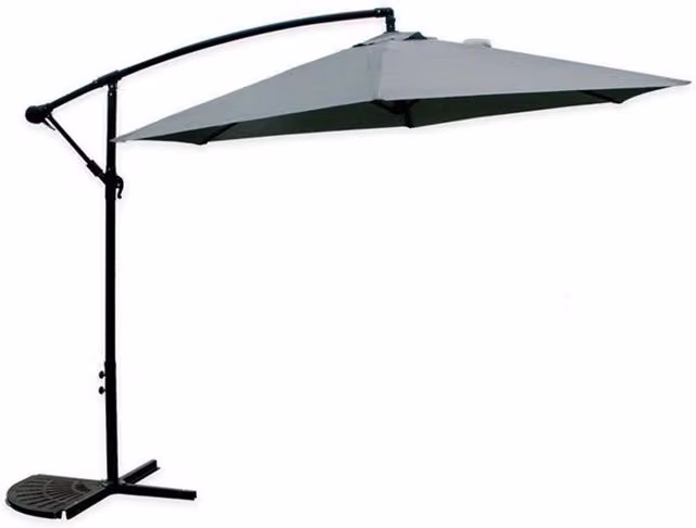 Trade Shop - Ombrellone Decentrato Parasole Balcone Da Giardino Spiaggia ø3mt Con Base 206428 -