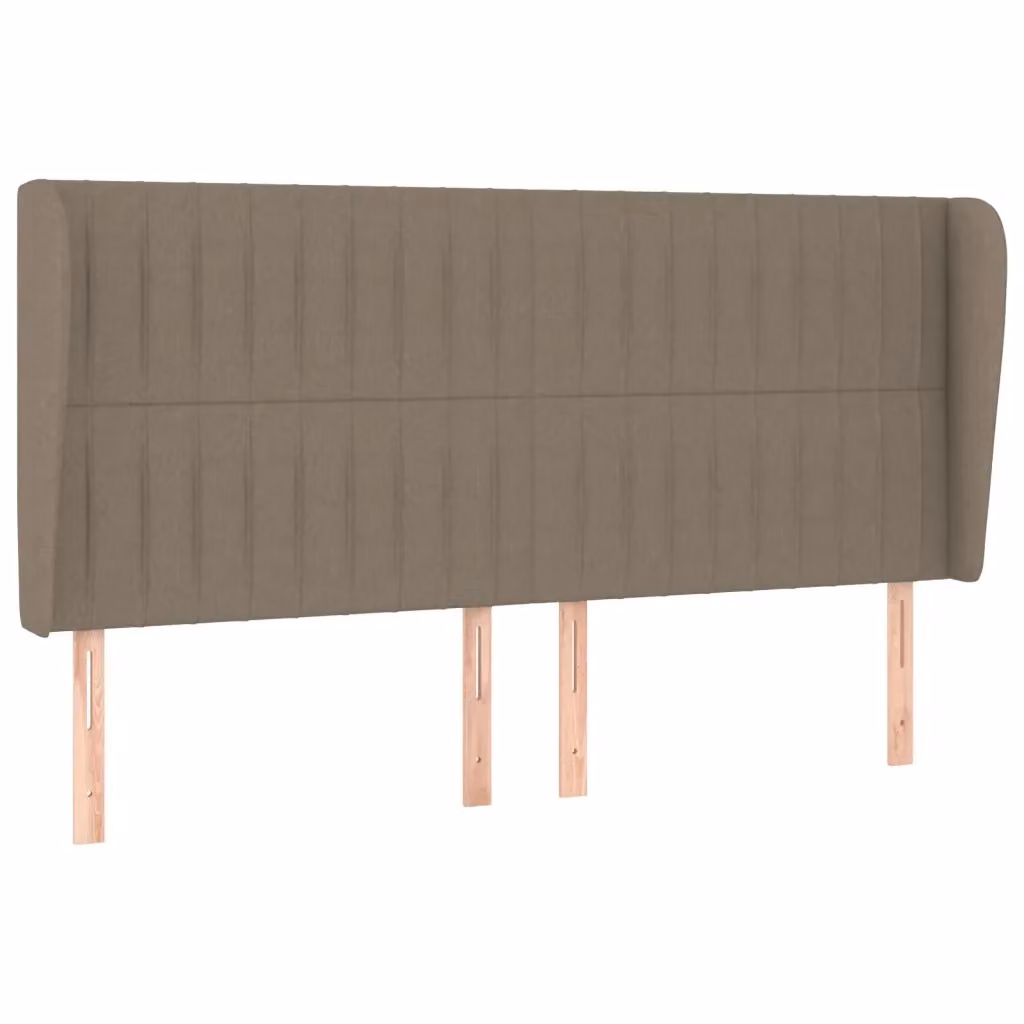 Testiera ad orecchio vidaXL in tessuto beige e grigio L: 183 cm, P: 23 cm, H: 118/128 cm – 2