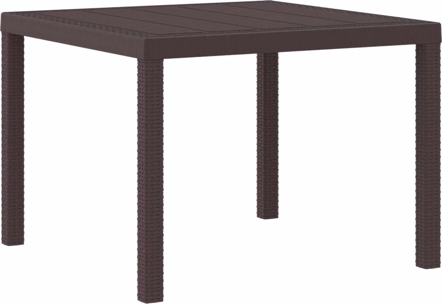 Tavolo da Giardino Marrone 100 x 100 x 73 cm polyrattan