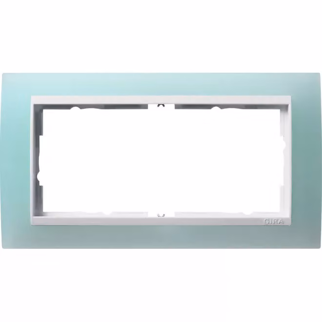 Gira 1002395 Cornice di copertura a 2 fori senza MS per bianco puro Gira Event Opak Mint