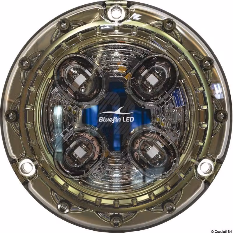 Lampada subacquea a LED PIRANHA P4 HI-POWER, blu Osculati 13.350.11