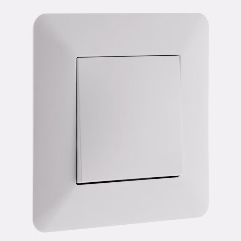 Interruttore a doppia funzione 10 A bianco
