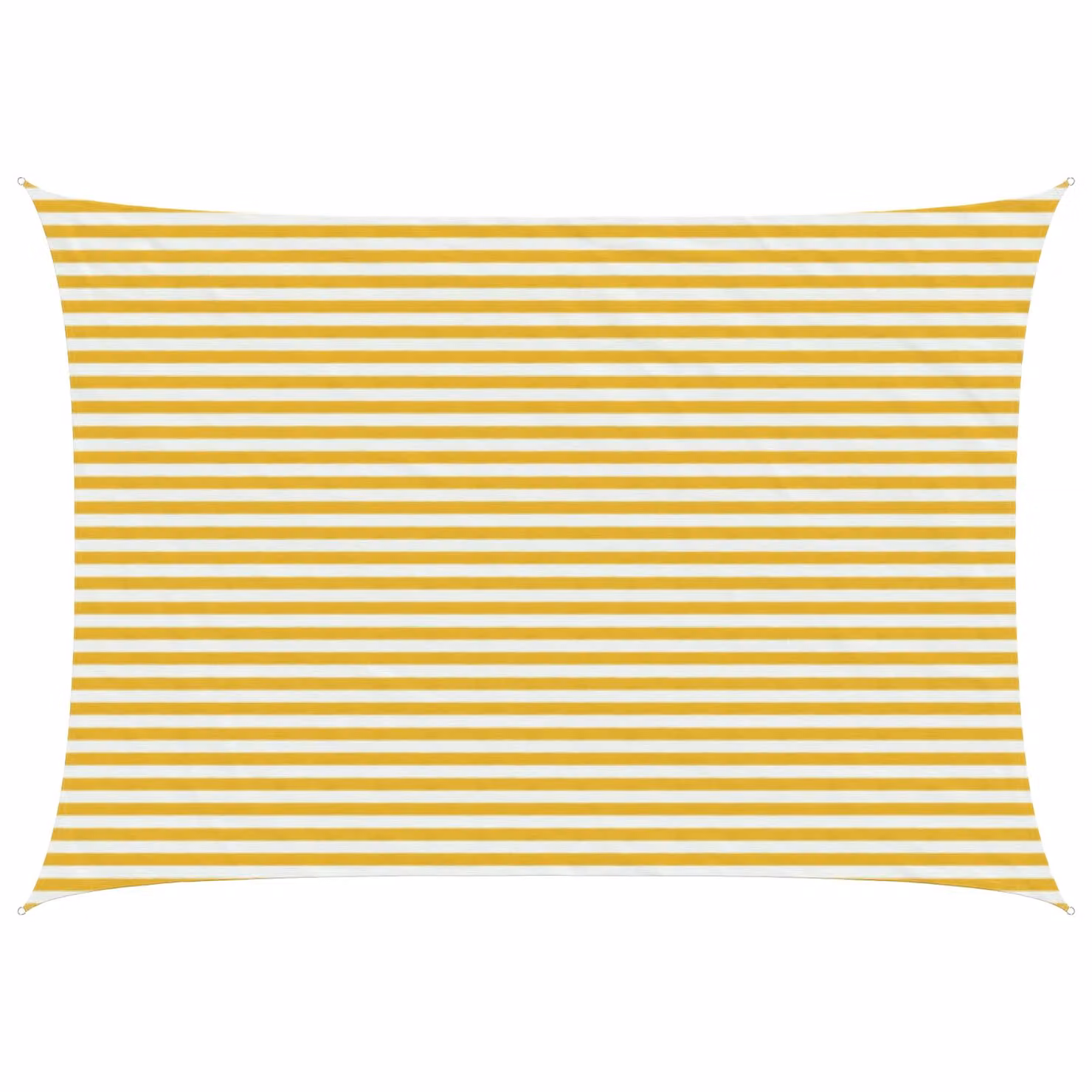 Telo Ombra Rettangolare vidaXL in HDPE Giallo e Bianco 3 x 6 m