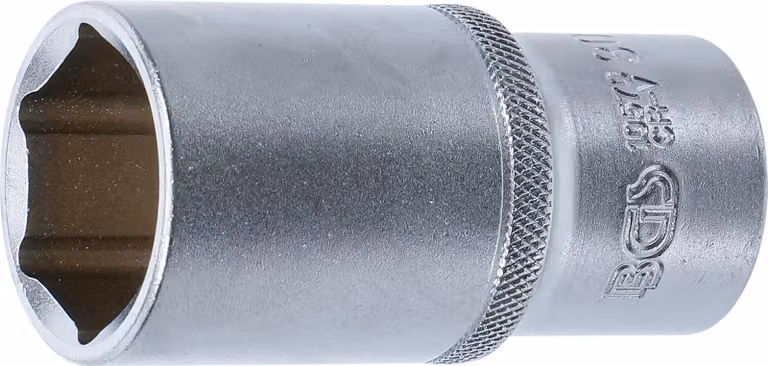 BGS Chiave a bussola esagonale a trasmissione profonda con attacco quadro 12,5 mm (1/2") SW 30 mm - 10570