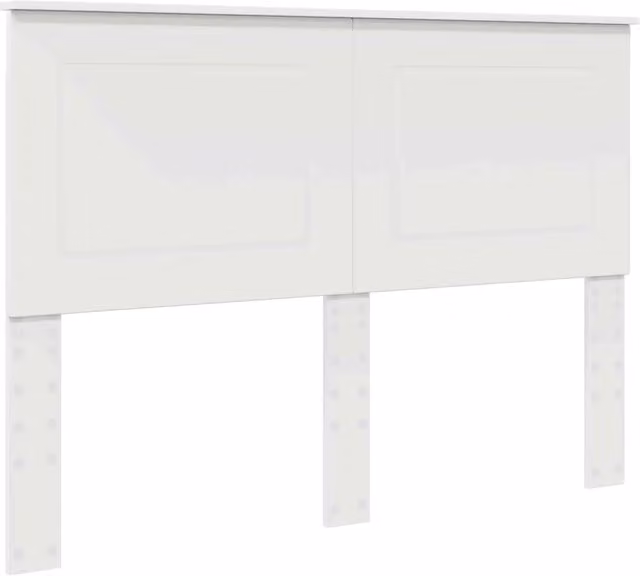Testiera da parete minimalista in legno ingegnerizzato bianco, L: 100 cm, H: 163 cm, P: 7 cm
