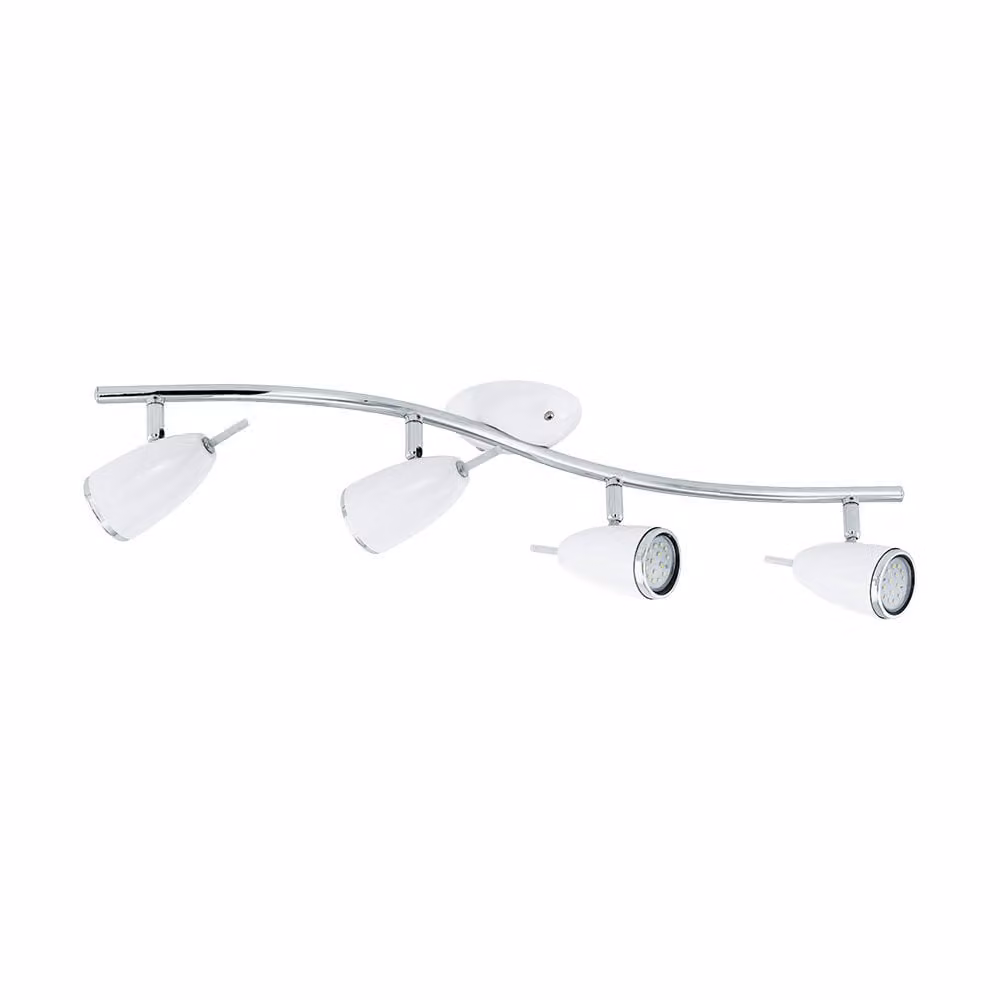 EGLO Riccio 2 LED bianco a quattro luci per barra da soffitto