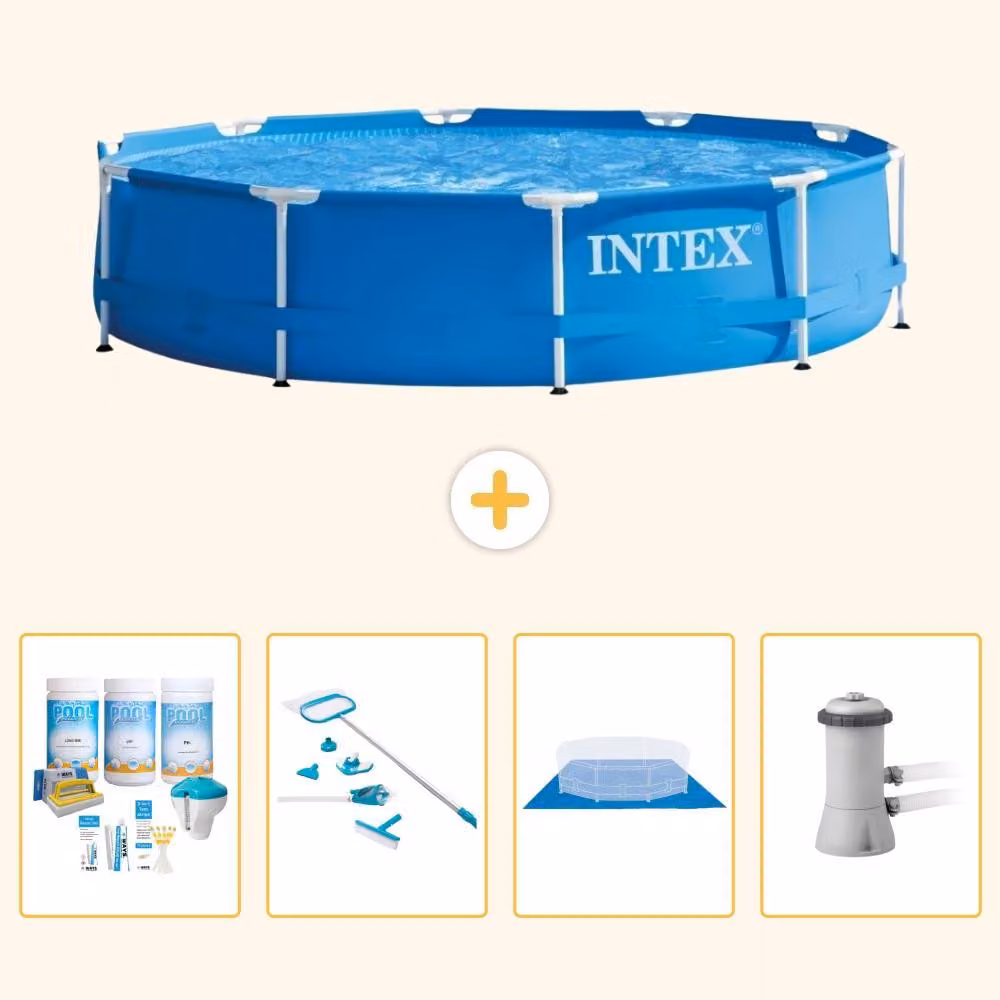 Piscina autoportante rettangolare - 366x76 cm - 5 pezzi - Modello S21008