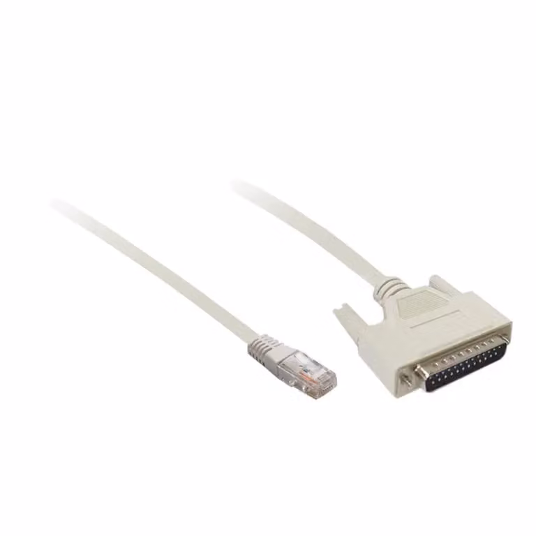 Schneider Electric Cavo a vite per interfaccia seriale Modbus, 1 RJ45/1 SUB-D 25, 0,3 m XPSMCSCY