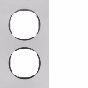 Berker 10122614 Telaio doppio, piatto, R.8, acciaio inossidabile