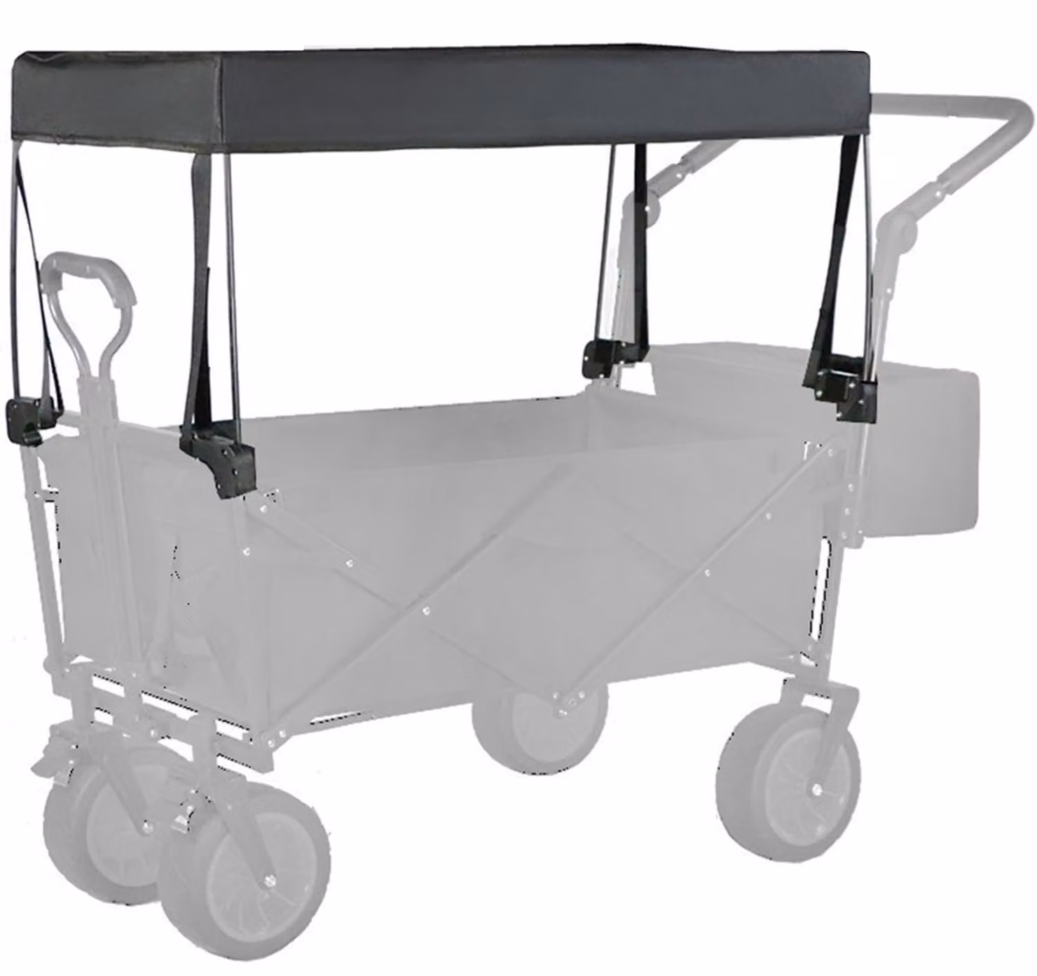 Telo parasole pieghevole per carrello da trasporto, coperture impermeabili per la pioggia, rimovibili, ideali per spiaggia e giardino