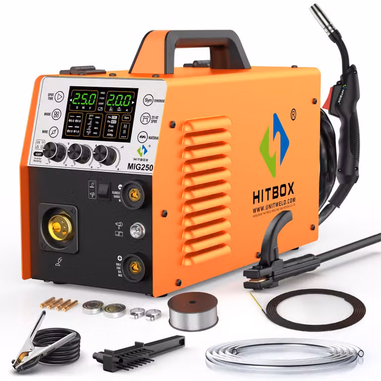 Saldatrice MIG250 - Potenza: 250A - Tensione: 220V - Multifunzione 6-in-1