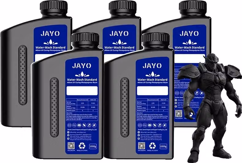 resina lavabile in acqua per stampanti 3D, polimerizzazione rapida, odore leggero, nero WW 5