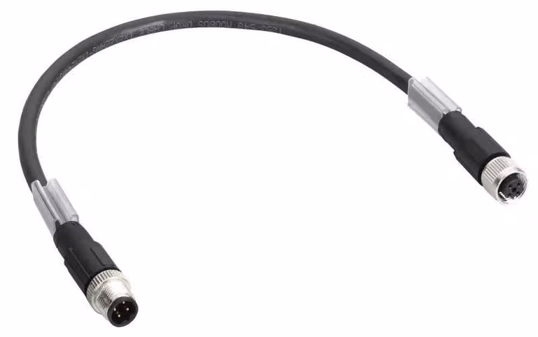 Cavo bus Schneider Electric TM7 (collegamento a catena), diritto, connettore maschio/femmina M12B, 10 m TCSXCN1M1F10E