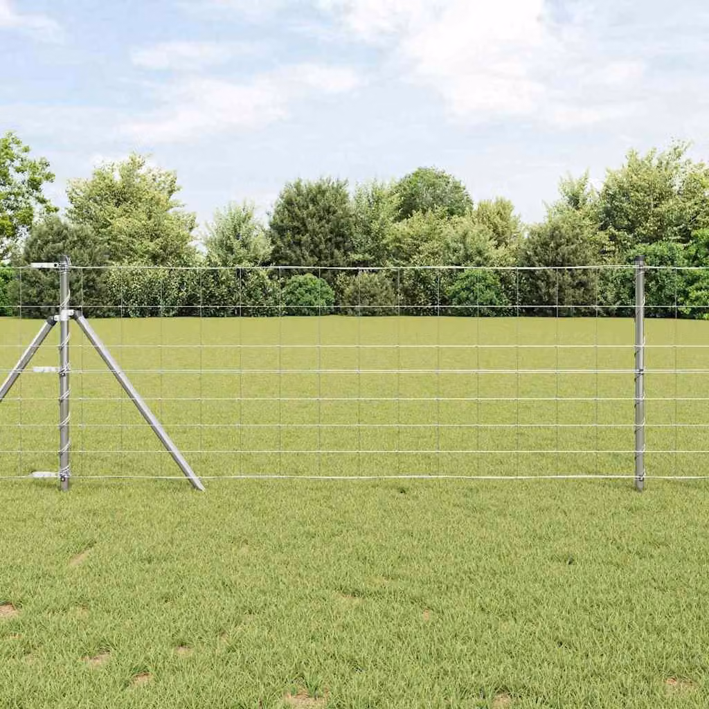 Maison Exclusive - Palo della recinzione Zincato 25 x 0,8 m Acciaio