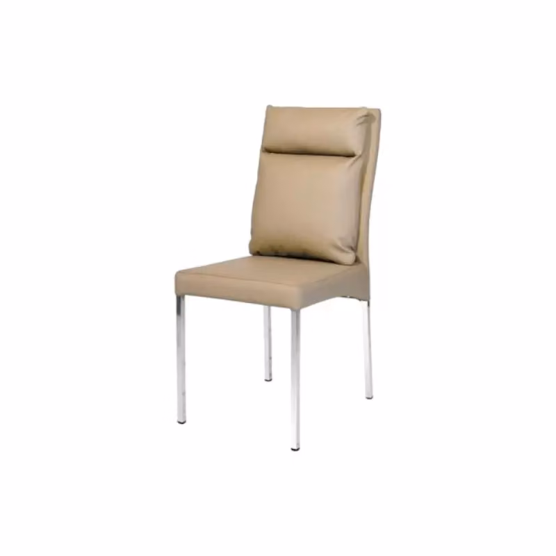 Set di 4 sedie moderne imbottite in ecopelle beige Mobili 2G L: 44 cm, P: 56 cm, H: 94,5 cm – 1