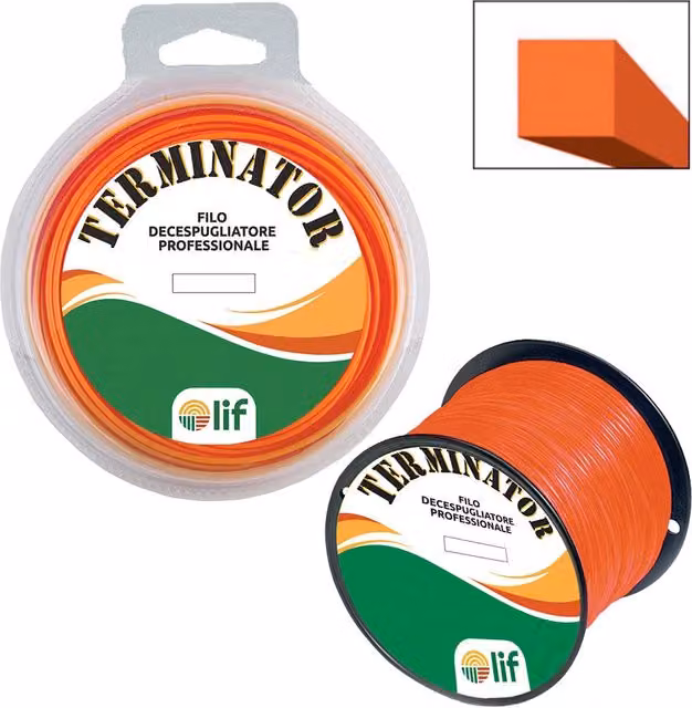 Filo professionale in nylon Iperbriko arancione, diametro 3,3 mm, lunghezza 150 m