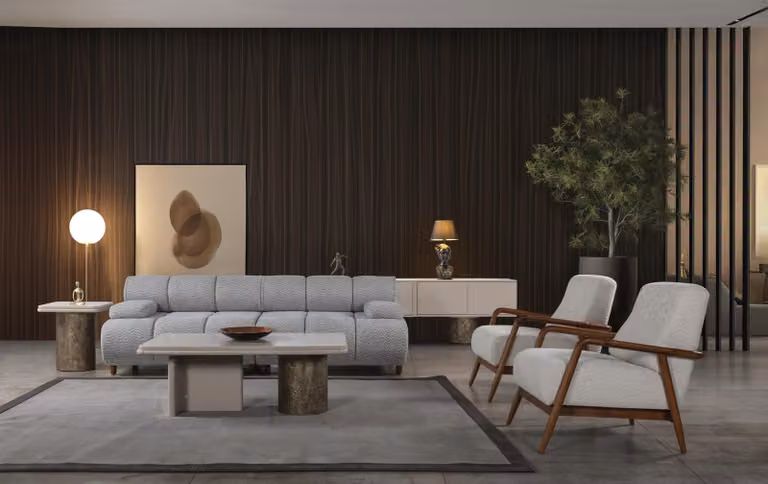 Luxus Wohnzimmer Set Sofa 3-Sitzer 2x Sessel -Qualität Modernes Design