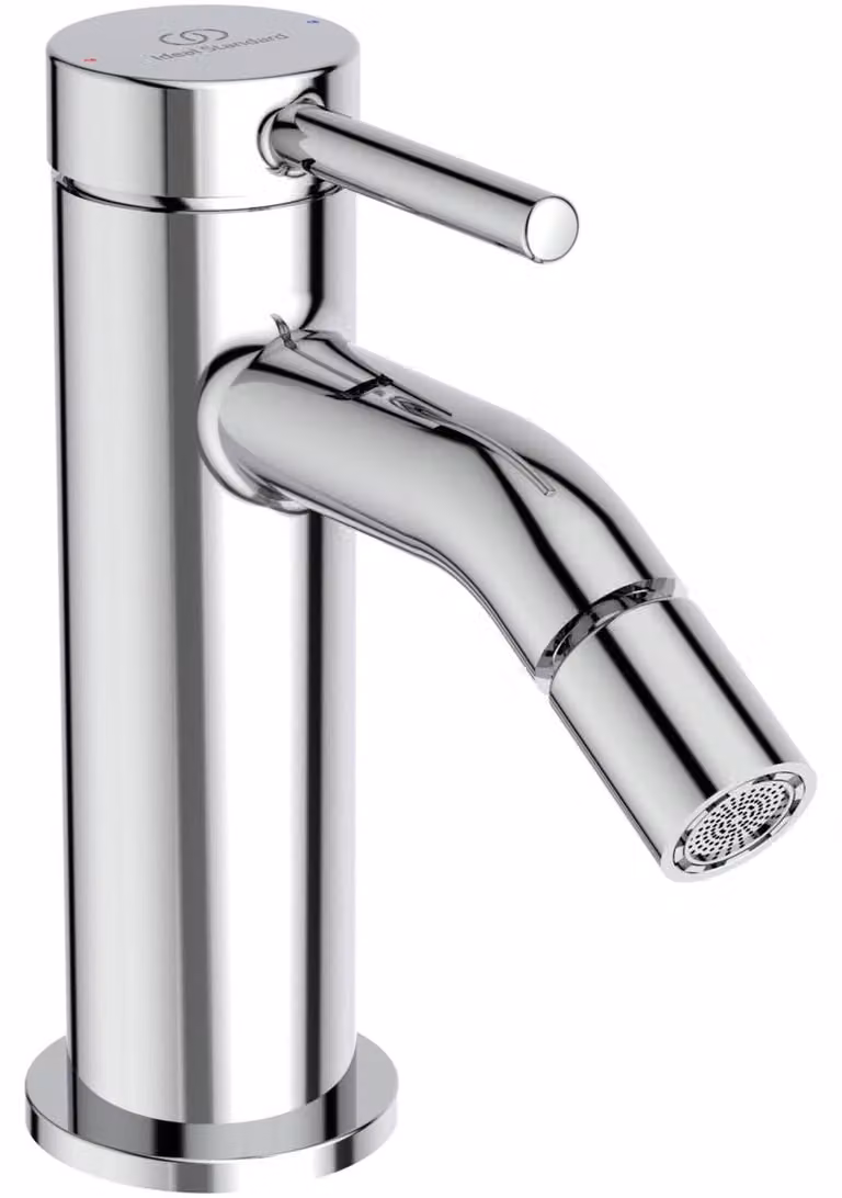 Rubinetto per bidet, a risparmio idrico, cromato, monoblocco, montaggio a parete, portata di 3,85 litri/minuto