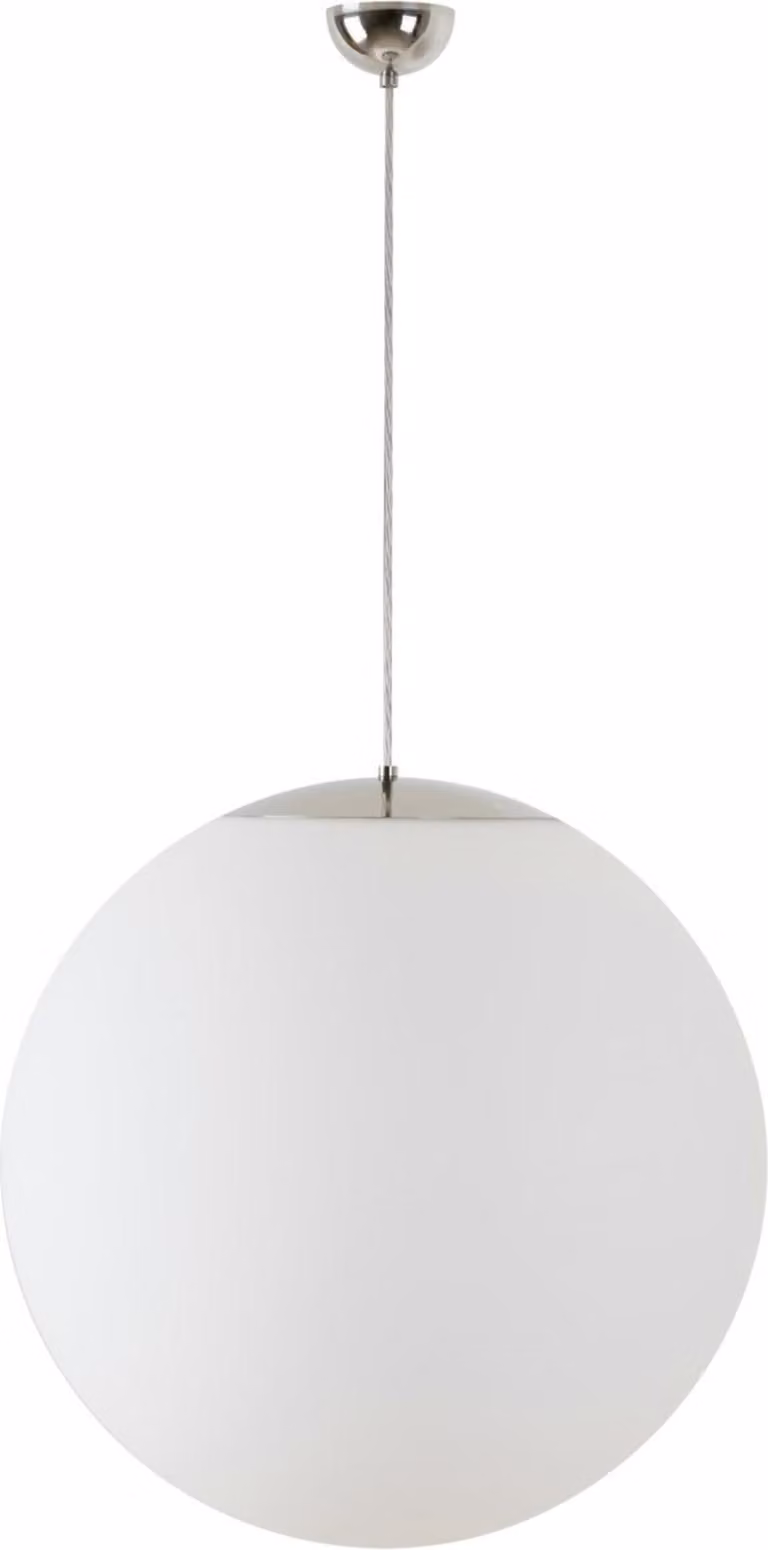 OSMONT ADR60370 ADRIA S5 apparecchio a sospensione in vetro acciaio inox lucido / bianco IP40 3000 K 48W LED