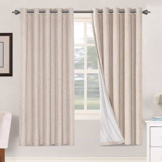 Tende oscuranti - Oscuramento totale al 100% - Set da 2 - Effetto lino - 167,6 cm (L) x 182,9 cm (A)
