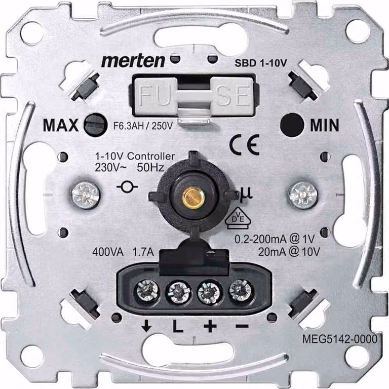 MERTEN Inserto per potenziometro MEG5142-0000 con pressostato 1,7A MEG5142-0000 MEG5142-0000 (MEG5142-0000)