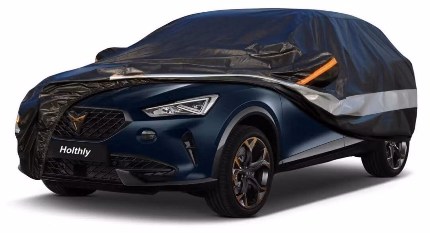 Telo copriauto Formentor Cupra (2020-2024), 10 strati, impermeabile, traspirante, protezione UV, colore nero