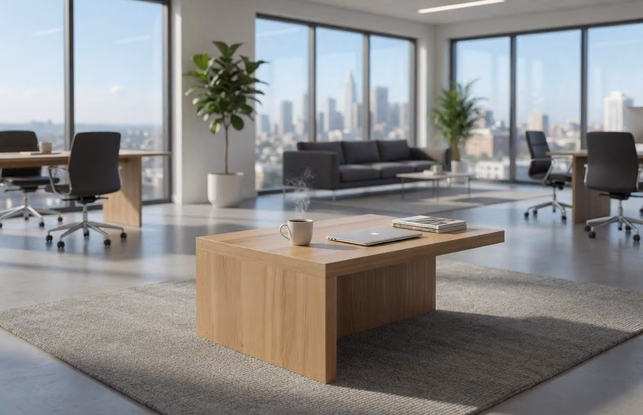 Tavolino da caffè in legno dal design minimalista e dal fascino intramontabile