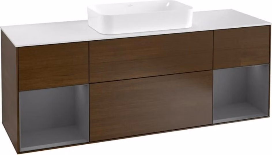 V&B mobile lavabo a parete Finion 160cm, Pl w m, Rg A m Lac, wal ven
