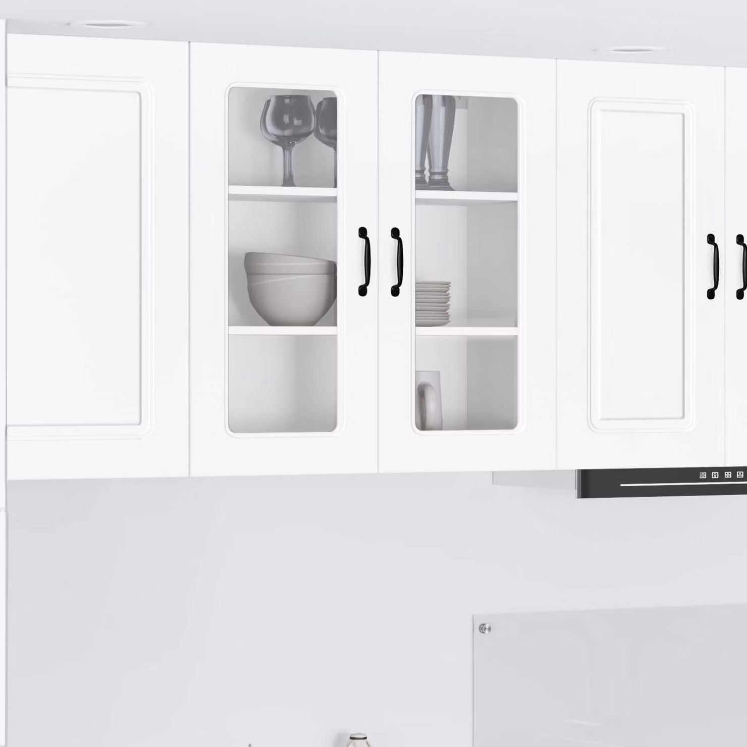 vidaXL Mobile Unità a muro Kalmar Bianco L: 80 cm, P: 31 cm, H: 80 cm