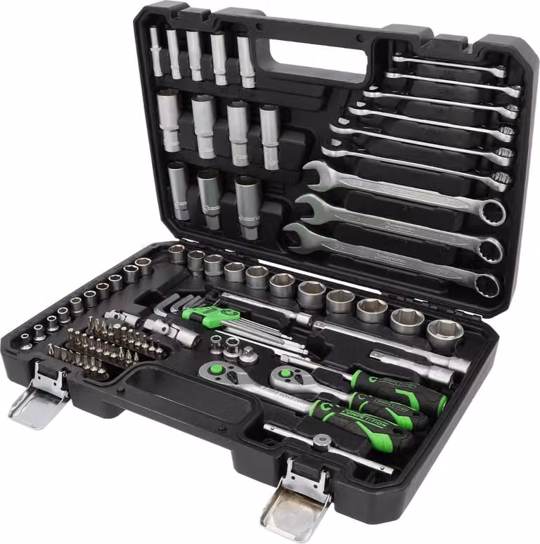 COMPETIZIONE Set di chiavi a bussola 1/4" + 3/8", 91 pz