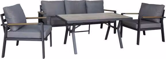 Set da pranzo da giardino in alluminio Rojaplast SIBIU