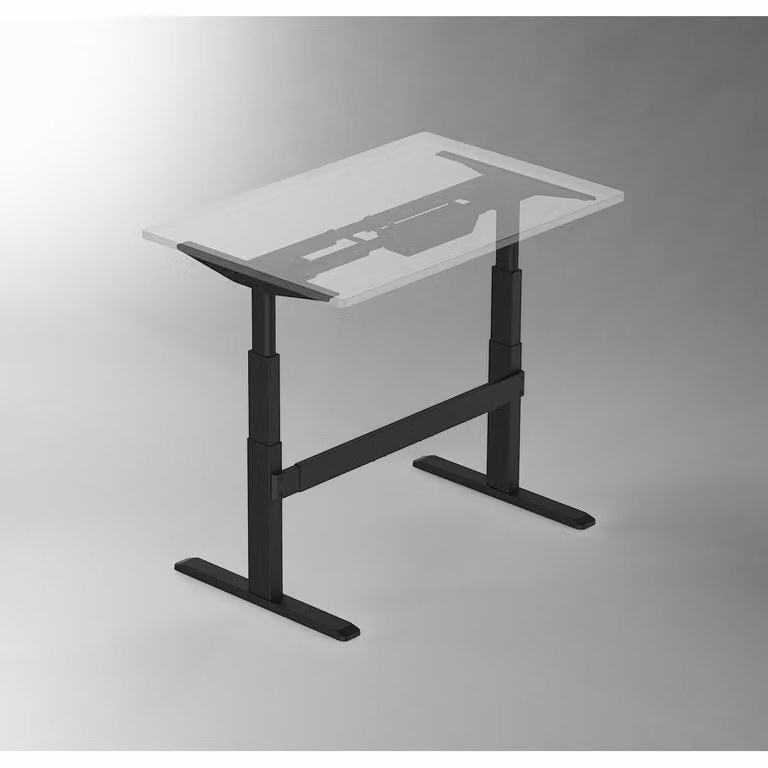 Piano tavolo celexon 125 x 75 cm per scrivania Adjust, bianco