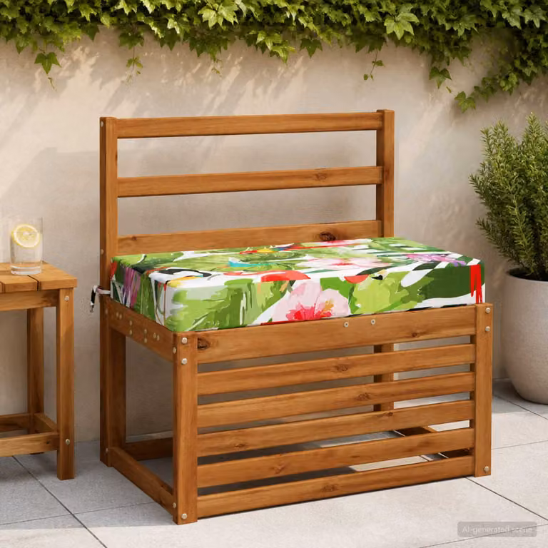 vidaXL Cuscino per la seduta SOEST Multicolore in Poliestere con Rivestimento Lavabile e Resistente ai Raggi UV